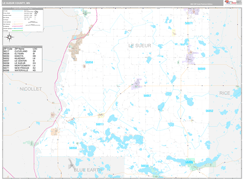 Le Sueur County, MN Digital Map Premium Style